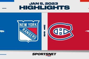 NHL Highlights | Rangers vs. Canadiens - January 5, 2023