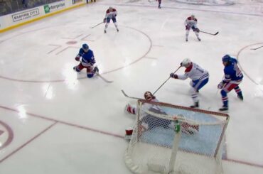 Carey Price lunges across to rob Vladislav Namestnikov