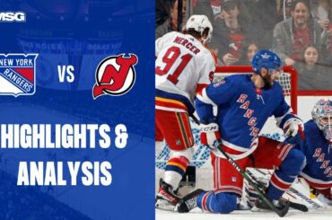 Rangers Give Up 2 Goal Lead Fall To Devils In OT | New York Rangers