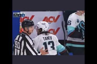 Brandon Tanev caught on the hot mic