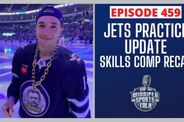 Winnipeg Jets practice, Perfetti, Ehlers, Wheeler Schmidt in regular jerseys, Skills comp recap