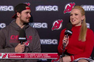 Marcus Johansson Discusses Two-Goal Performance | New Jersey Devils Post Game