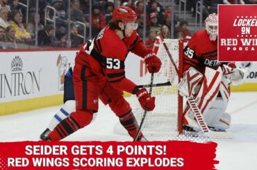 Moritz Seider Gets 4 Points! | Detroit Red Wings Scoring Explodes in Sloppy Win Over Winnipeg Jets