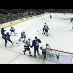 Troy Stecher beats Jonathan Quick top shelf through maze of players