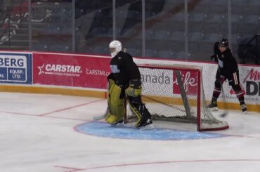 Niagara IceDogs Prospect Jacob Osborne at the Rookie Orientation Intrasquad Game