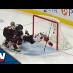 Devils' Dawson Mercer Uses Skate To Control Puck, Makes Fabulous Move To Score Diving Goal