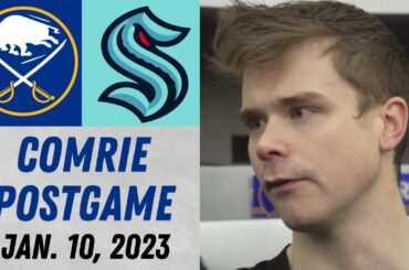 Eric Comrie Postgame Interview vs Seattle Kraken (1/10/2023)