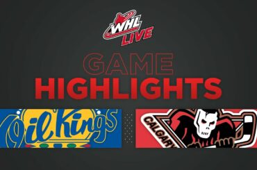 WHL Highlights: Oil Kings (2) at Hitmen (8) - December 28, 2022