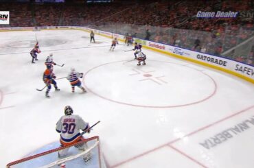 Dylan Holloway GOAL, One Timer From High Slot, Islanders @ Oilers Jan 05 2023