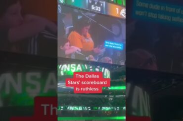 Dallas Stars Jumbotron did these fans dirty! 😳😂