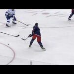 Emil Bemstrom Hits Post on Open Net on 5-on-3 (Aug. 15, 2020) (ECQF Game 3)