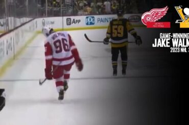 Jake Walman | Hits Griddy ON THE ICE After Tipping In Game-Winner In OT | DET@PIT | 2023 NHL SEASON