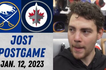 Tyson Jost Postgame Interview vs Winnipeg Jets (1/12/2023)