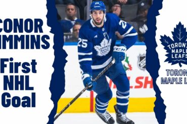 Conor Timmins #25 (Toronto Maple Leafs) first NHL goal Jan 8, 2023