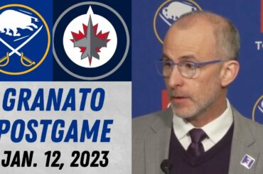 Don Granato Postgame Interview vs Winnipeg Jets (1/12/2023)