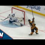 Maple Leafs' Matt Murray Stretches Out To Rob Brad Marchand Of Sure Goal With Glove Save