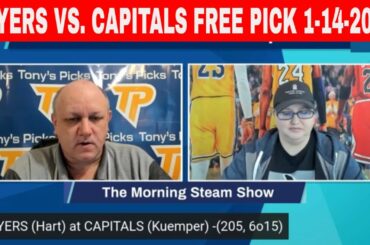 Philadelphia Flyers vs Washington Capitals 1/14/2023 FREE NHL Odds and Picks on Morning Steam Show