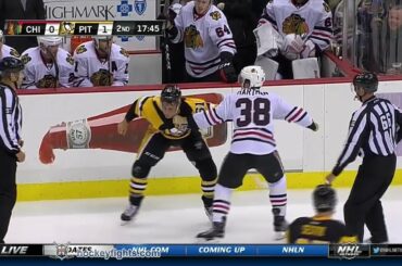 Ryan Hartman vs Steve Oleksy Sep 30, 2016