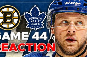 Maple Leafs vs Boston Bruins LIVE POST GAME | Game 44 REACTION