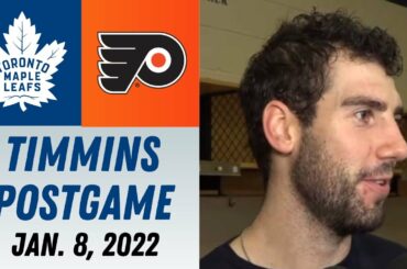 Conor Timmins Speaks After Scoring First NHL Goal (1/8/2023)