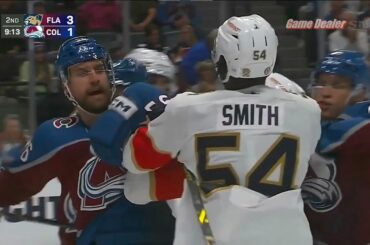 Givani Smith vs Kurtis MacDermid FIGHT, Panthers @ Avalanche Jan 10 2023