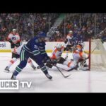 Alex Edler 1-1 goal vs Flyers (Mar. 17, 2015)