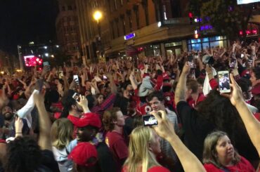 Washington Capitals - Game 5 - Lars Eller game winning goal outside the arena