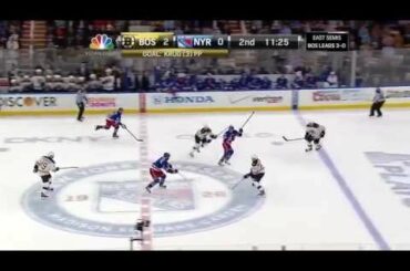 Carl Hagelin Goal Against Boston Bruins 5/23/13 [Game 4]