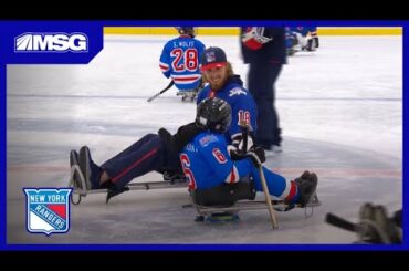 Marc Staal Learns To Play Sled Hockey | New York Rangers