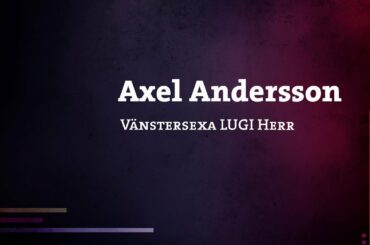 Axel Andersson - Spelarpresentation