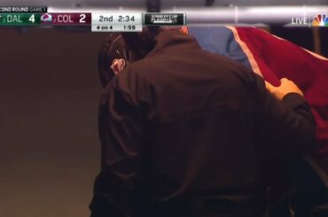 Erik Johnson Heads To The Locker Room For The 2nd Time