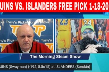 Boston Bruins vs New York Islanders 1/18/2023 FREE NHL Best Picks and Odds on Morning Steam Show