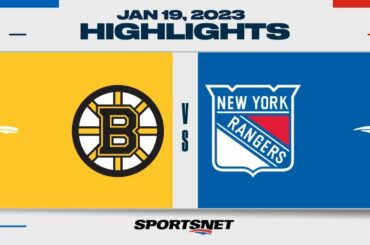 NHL Highlights | Bruins vs. Rangers - January 19, 2023