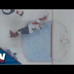 Panthers' Alex Lyon Stretches Out to Make Potential Save Of Year On Canadiens' Cole Caufield