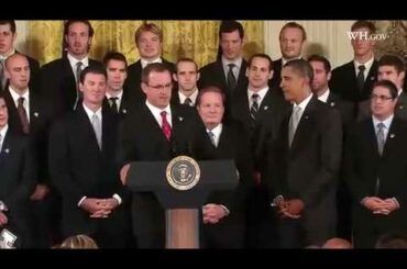 President Obama Welcomes Sidney Crosby & the Pittsburgh Penguins
