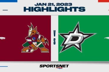 NHL Highlights | Coyotes vs. Stars - January 21, 2023