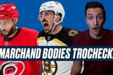 Brad Marchand Absolutely Bodies Vincent Trocheck!