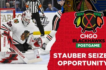 Stupendous Stauber Stifles St. Louis in Chicago Blackhawks' Win | CHGO Blackhawks LIVE Postgame