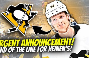 🚨BREAKING NEWS! LOOK AT THIS! END OF STORY FOR DANTON HEINEN`S! PITTSSBURGH PENGUINS NEWS #penguins