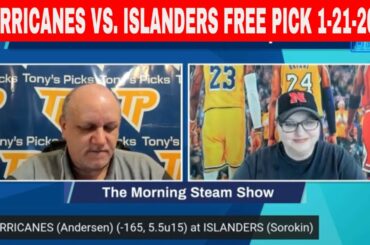 Carolina Hurricanes vs New York Islanders 1/21/2023 FREE NHL Expert Analysis on Morning Steam Show