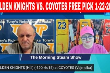 Vegas Golden Knights vs Arizona Coyotes 1/22/2023 FREE NHL Expert Analysis on Morning Steam Show