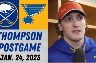 Tage Thompson Postgame Interview vs St. Louis Blues (1/24/2023)