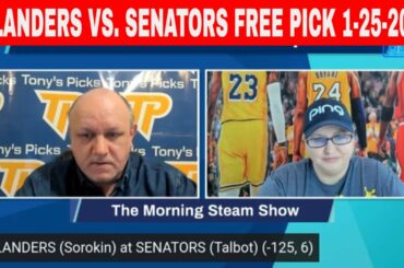 New York Islanders vs Ottawa Senators 1/25/2023 FREE NHL Picks and Prediction on Morning Steam Show