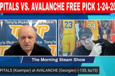 Washington Capitals vs Colorado Avalanche 1/24/2023 FREE NHL Game Analysis on Morning Steam Show