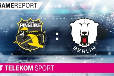 Krefeld Pinguine - Eisbären Berlin | 34. Spieltag, 17/18 | Telekom Sport