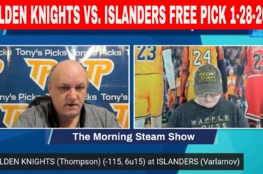 Vegas Golden Knights vs New York Islanders 1/28/2023 FREE NHL Picks and Tips on Morning Steam Show