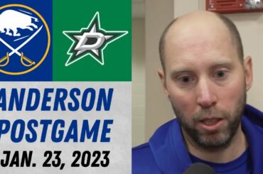 Craig Anderson Postgame Interview vs Dallas Stars (1/23/2023)