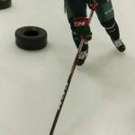 Stickhandling: Pro, hands in front, tire weave, skates lead with outside edge