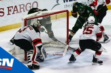 Keith Kinkaid Coughs Up Puck Behind Net To Hand Joel Eriksson Ek Easy Goal