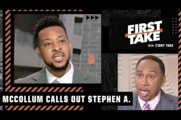 CJ McCollum CALLS OUT Stephen A. for his Warriors take 👀 | First Take